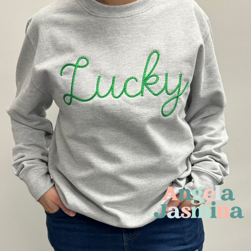 Lucky Embroidered Sweatshirt