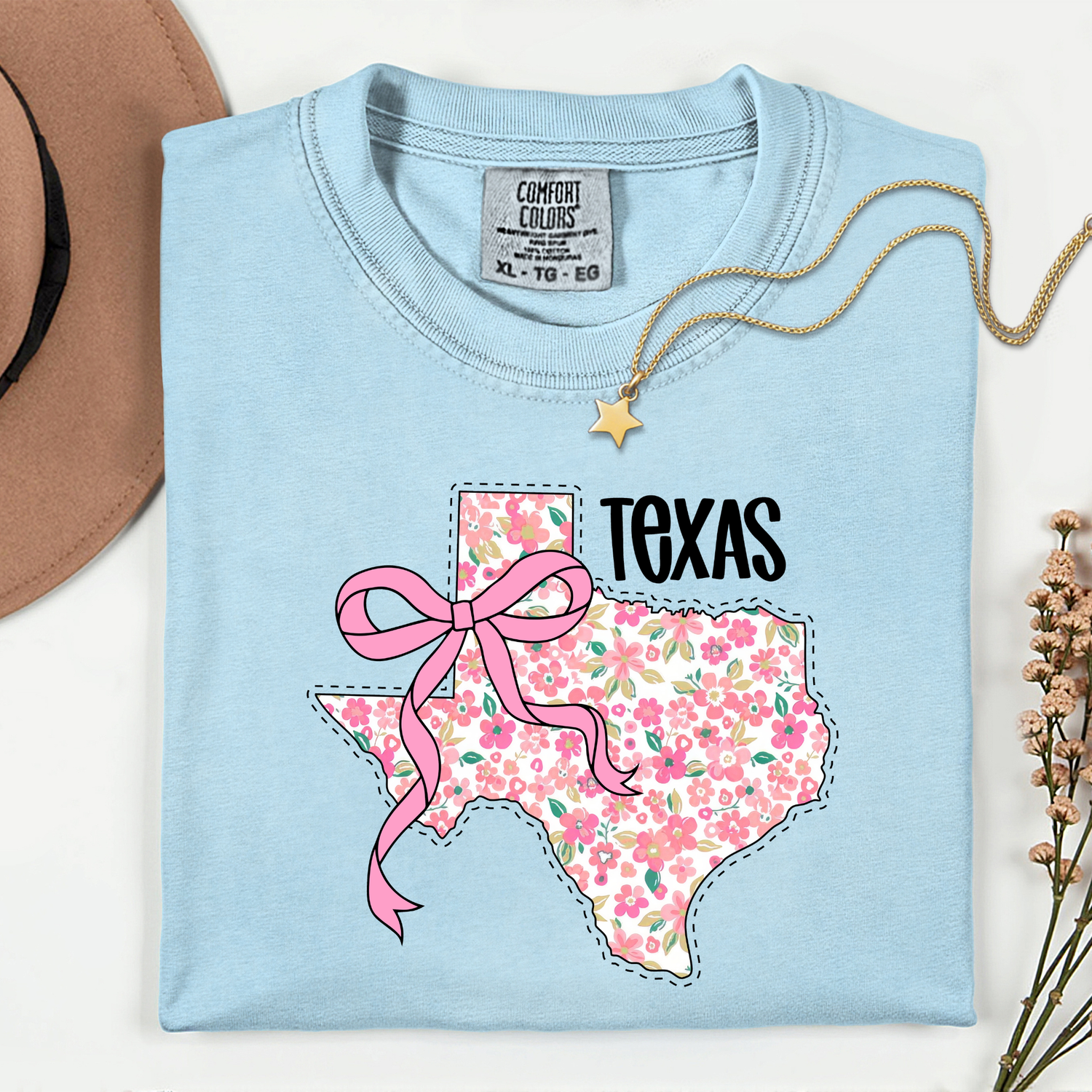 ADULT Texas Floral State DTF TRANSFER