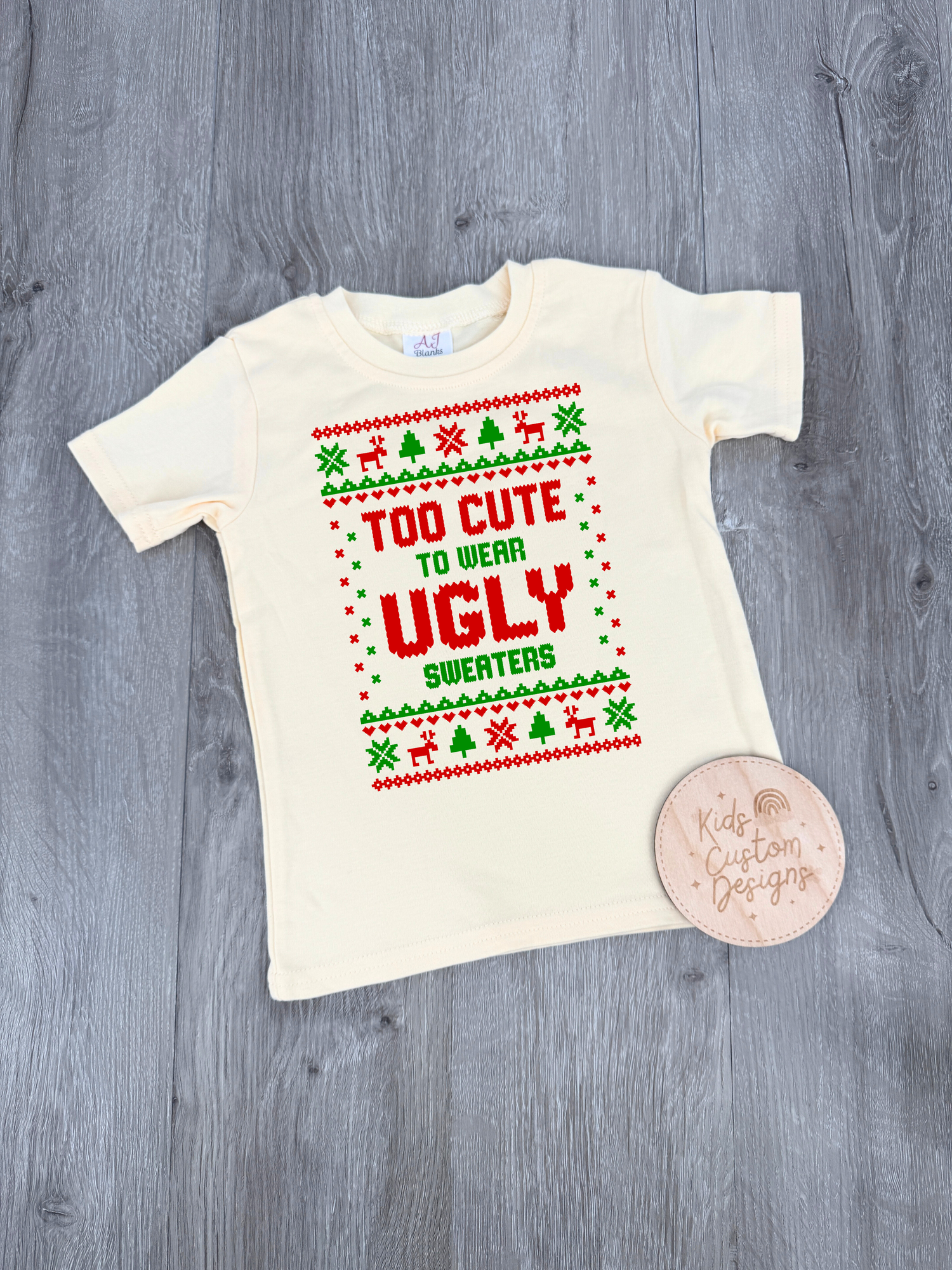 KIDS Ugly Christmas Sweater DTF TRANSFER