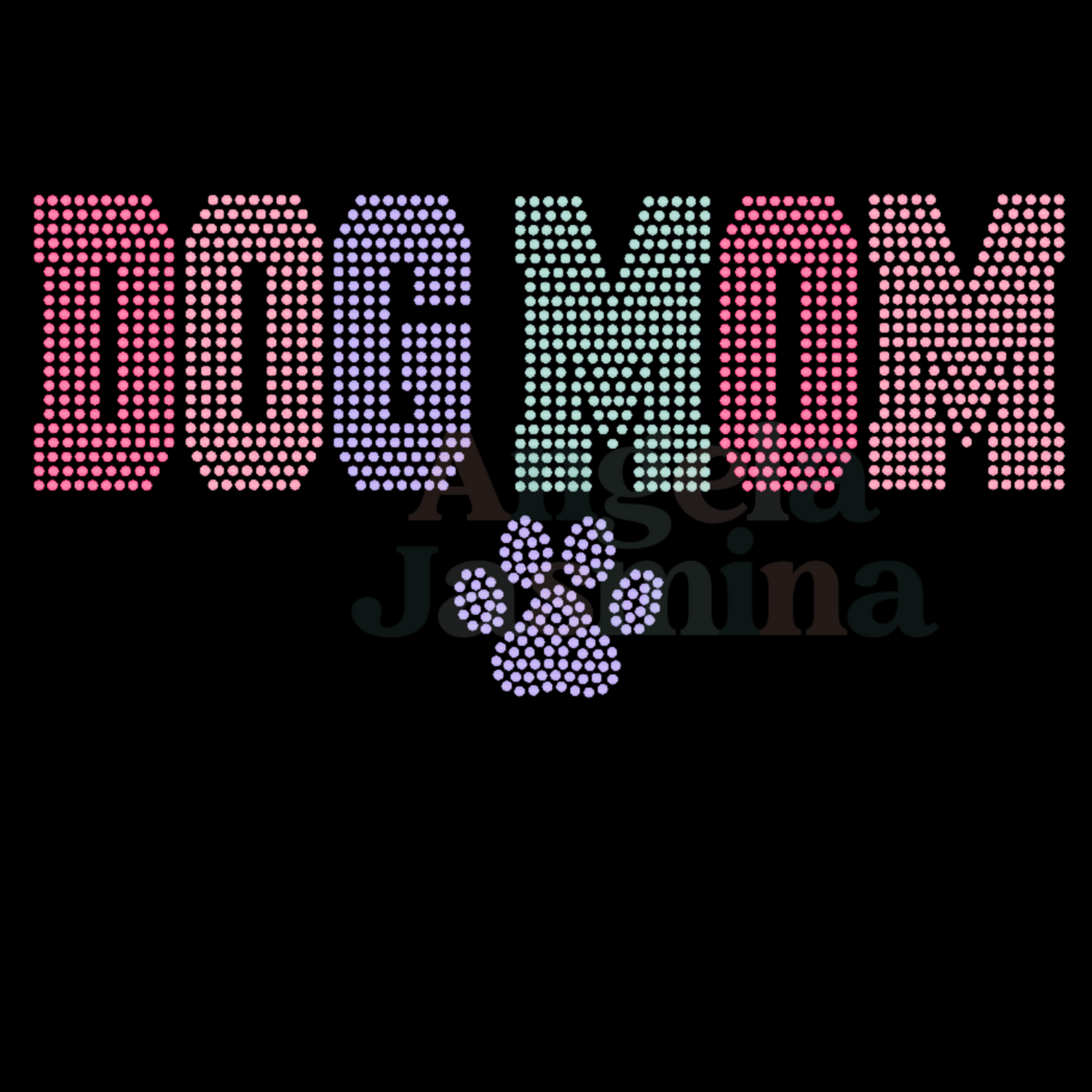 Dog Mom SPANGLE Transfer