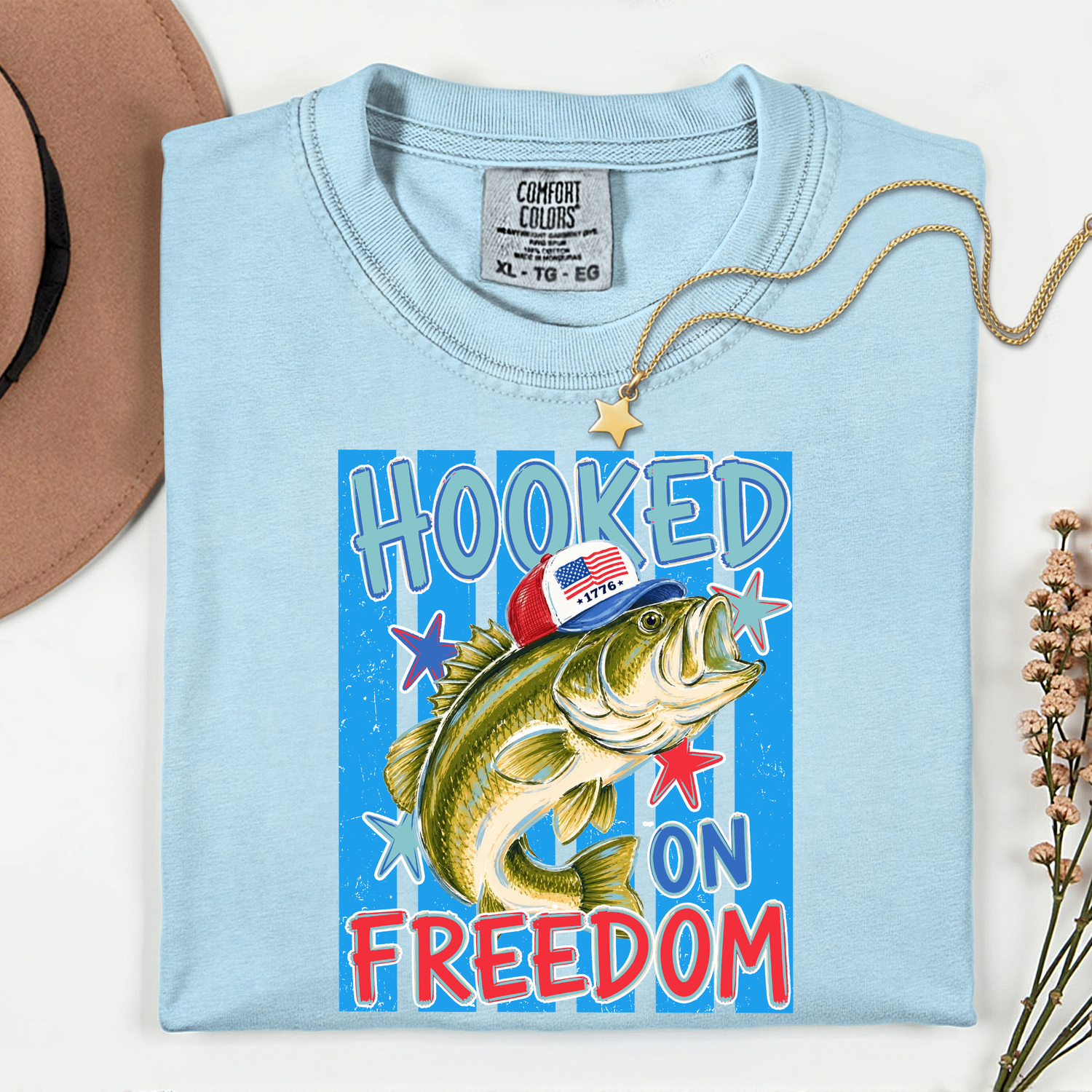 ADULT Hooked on Freedom DTF TRANSFER