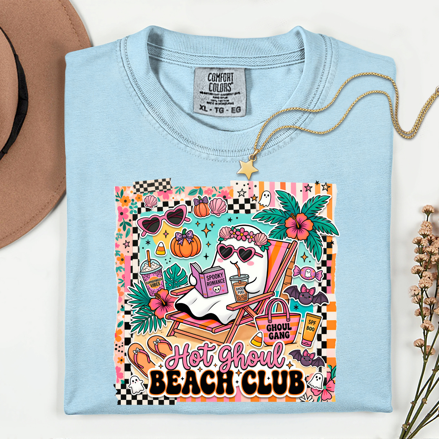 ADULT Hot Ghouls Beach Club Bookish 11 inch DTF TRANSFER