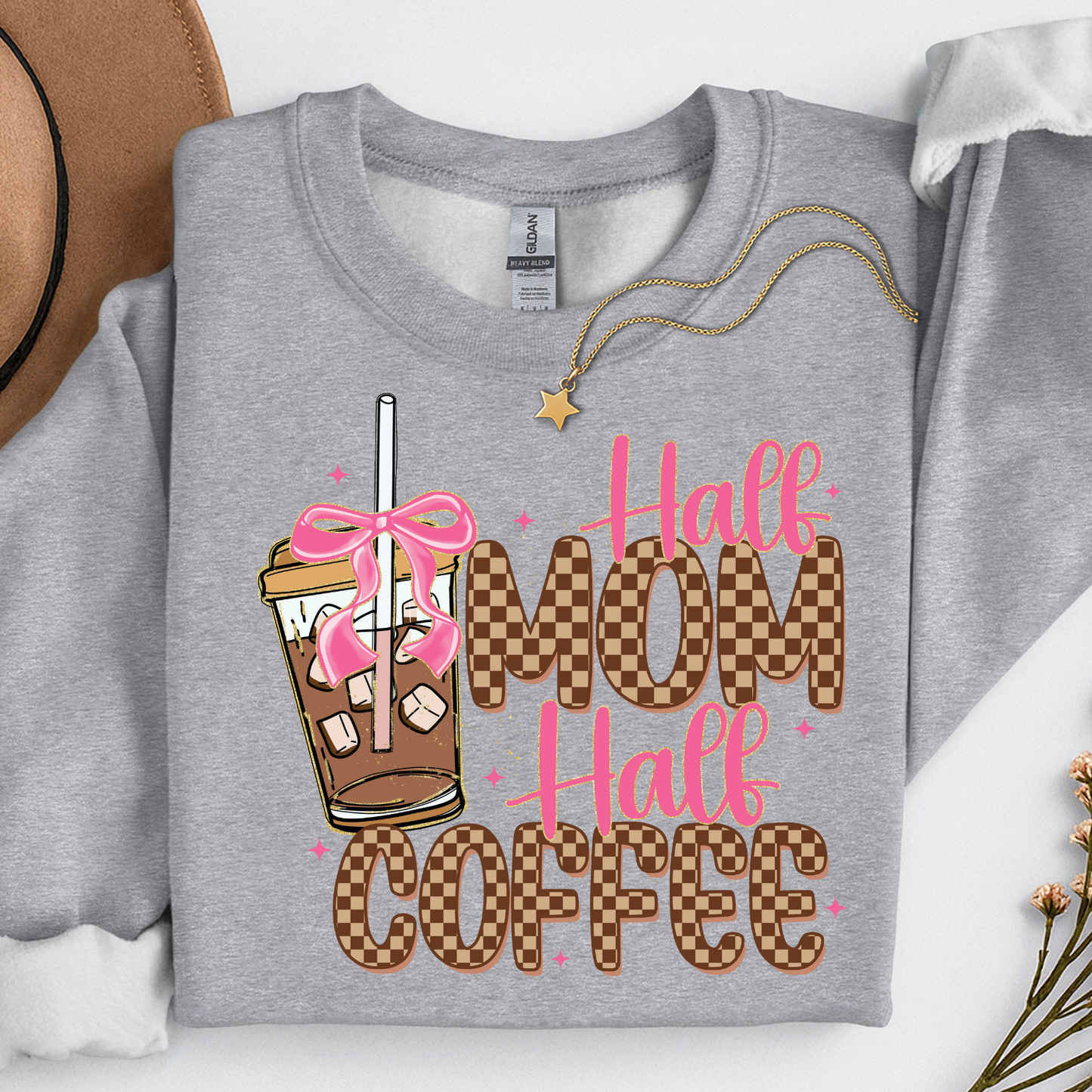 Half Mom Half Coffee Sweatshirt