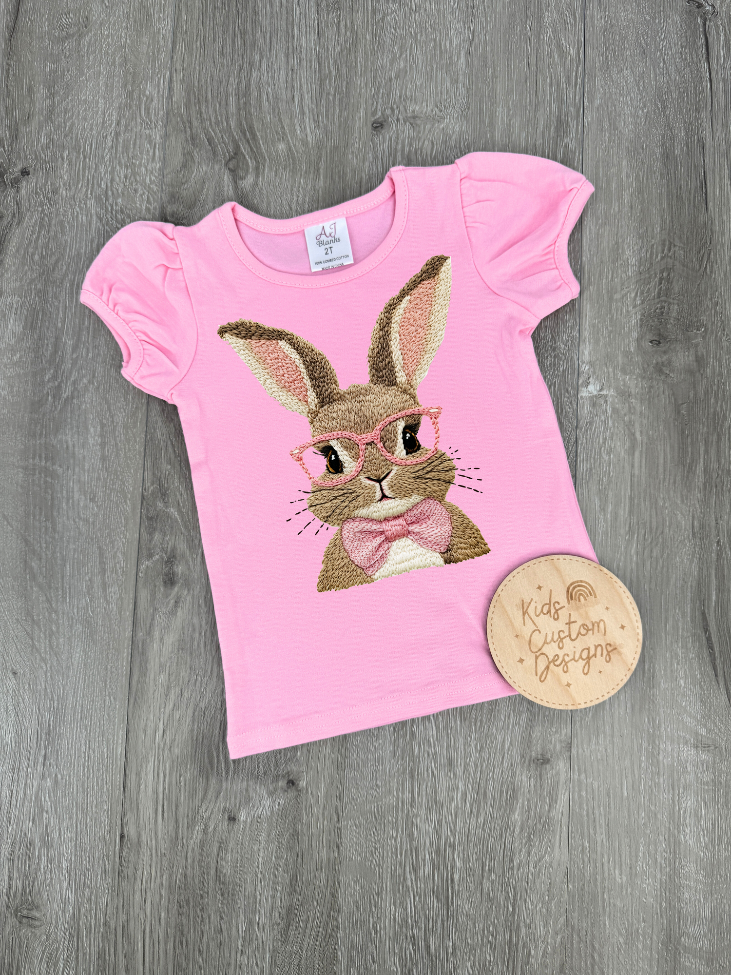 KIDS Easter bunny glasses DTF TRANSFER