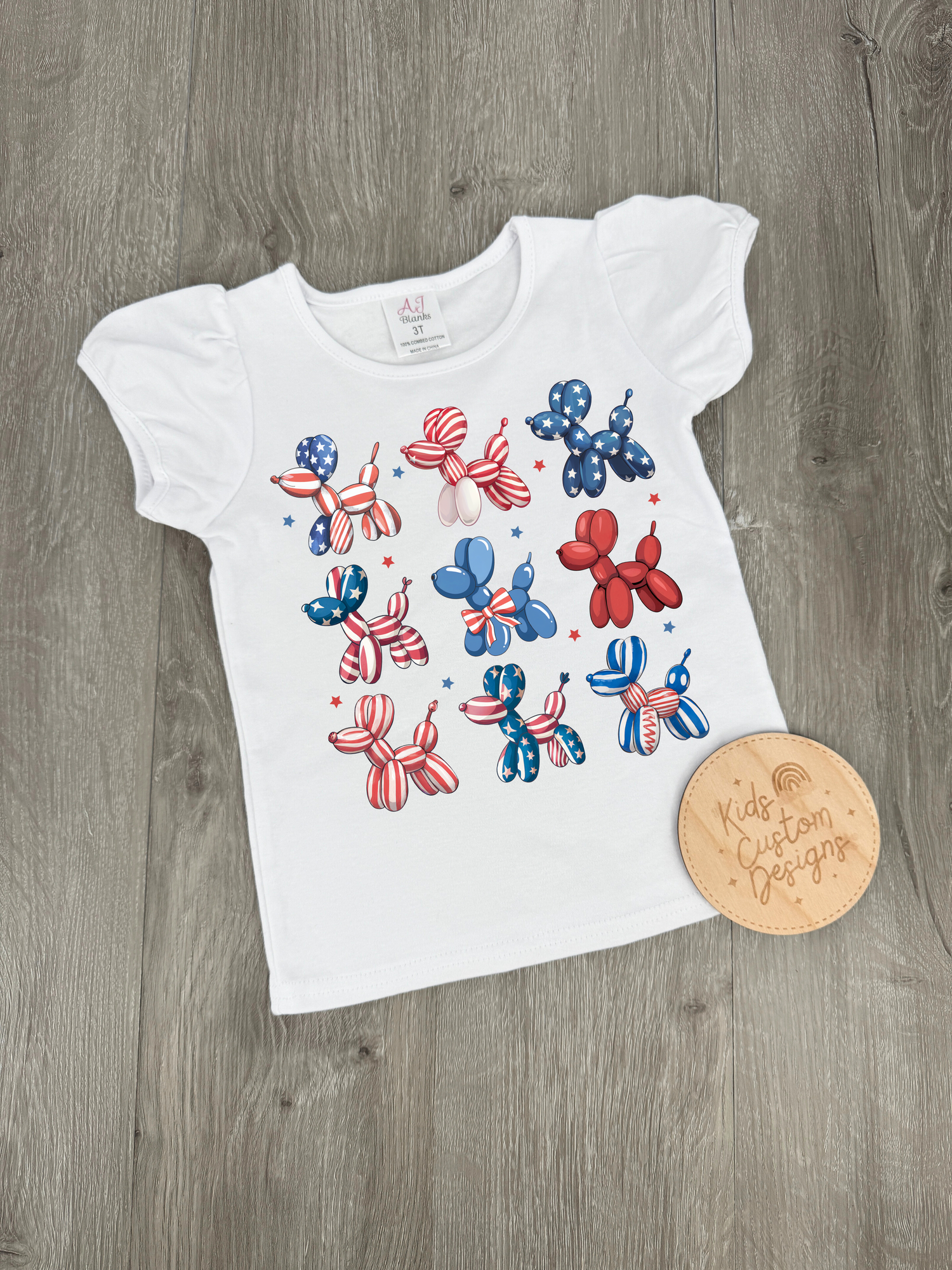 KIDS USA Dogs DTF Transfer