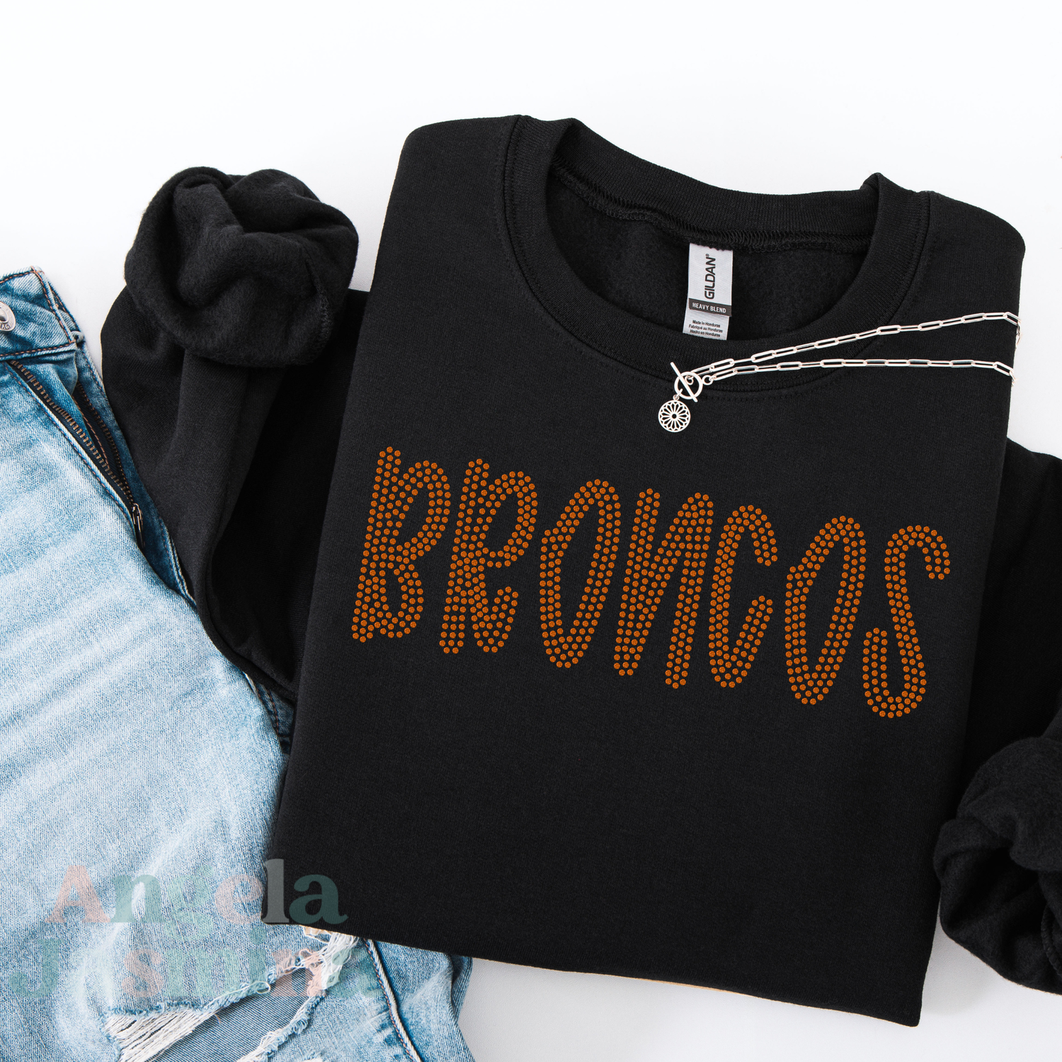 Broncos Preppy SPANGLE Transfer