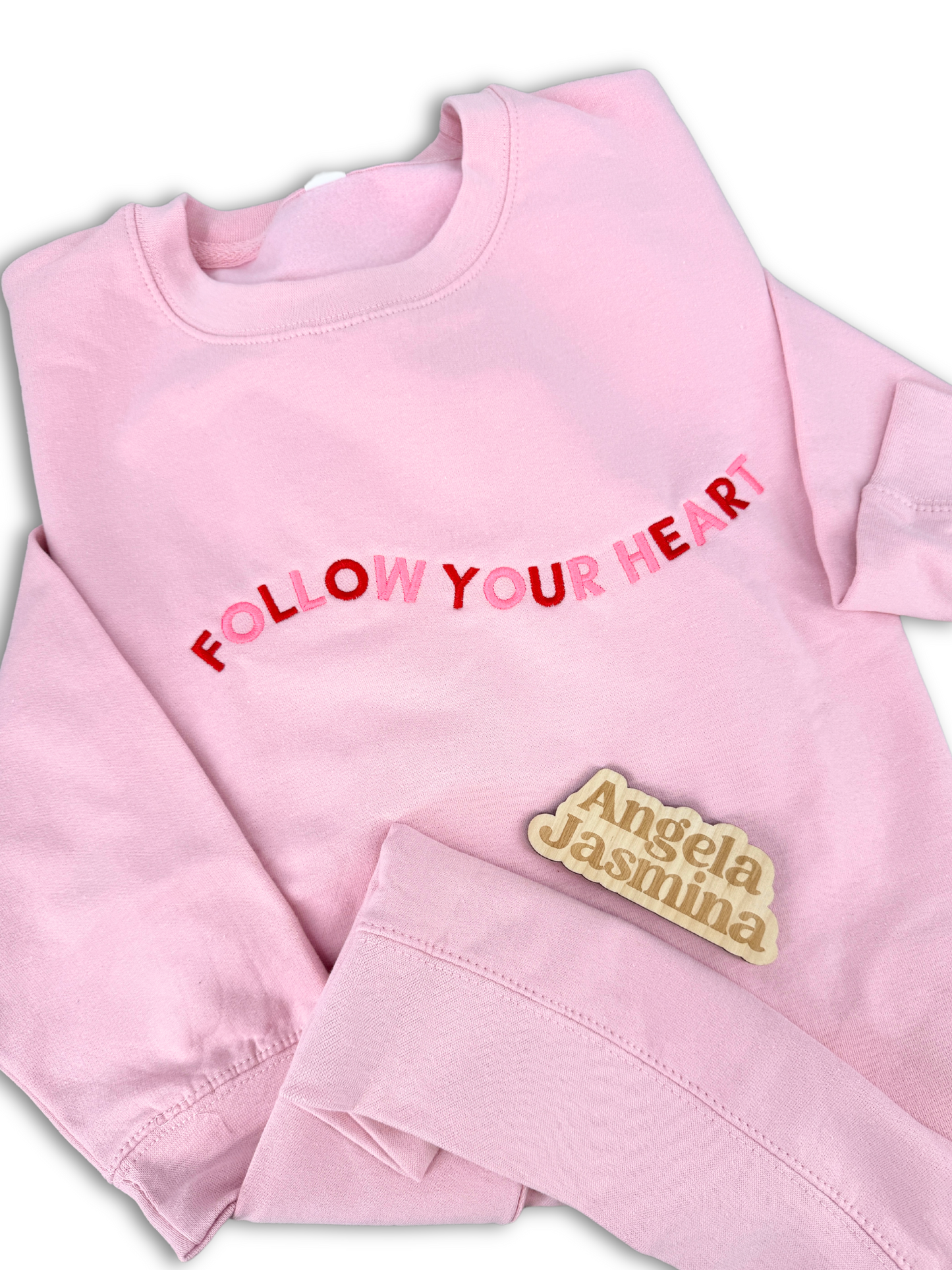 Follow Your Heart Embroidered Sweatshirt
