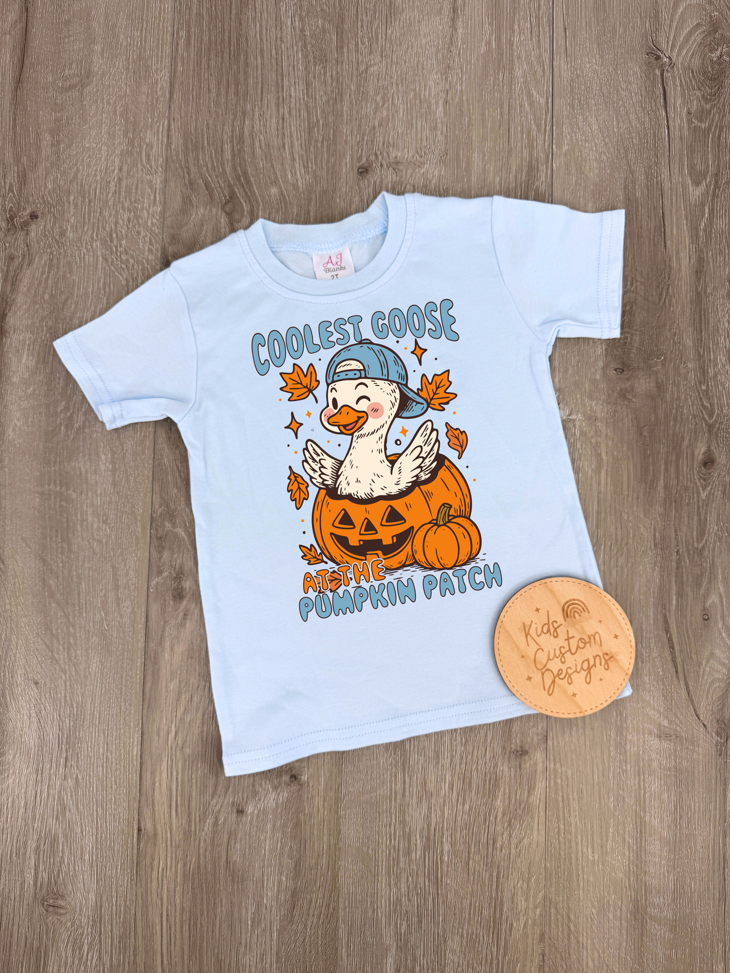 Coolest Goose in the Pumpkin Patch KIDS 8.5in DTF Transfer