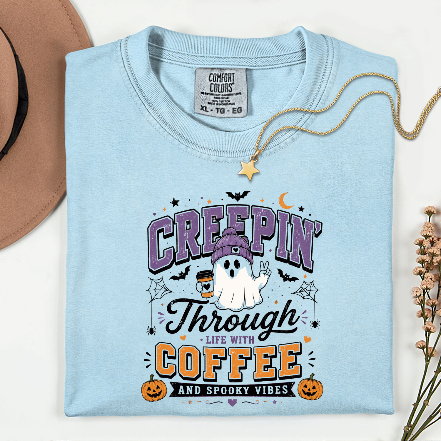 Creepin' Through with Coffee 11 inch DTF TRANSFER
