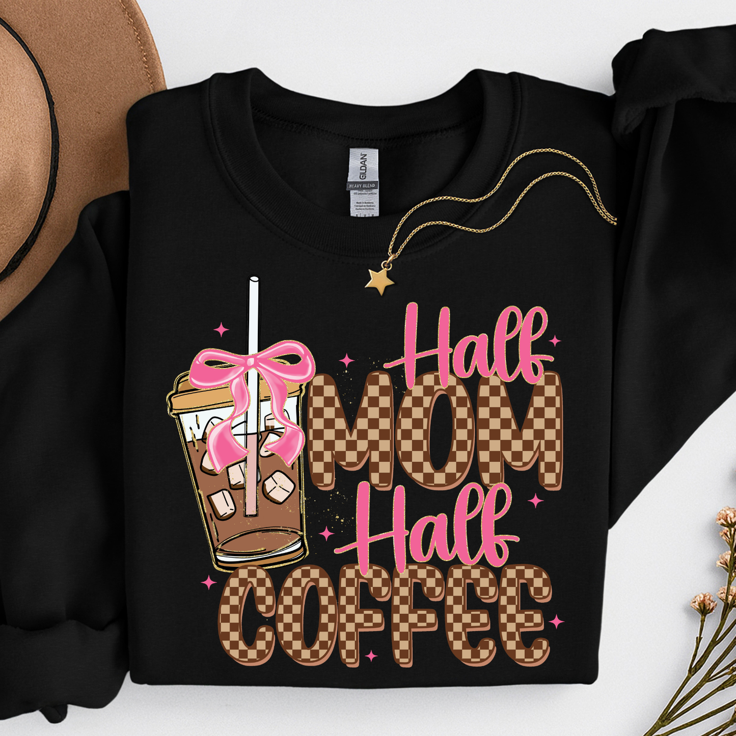 Half Mom Half Coffee Sweatshirt