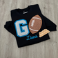 Go Football Lions Glitter Embroidered Sweatshirt