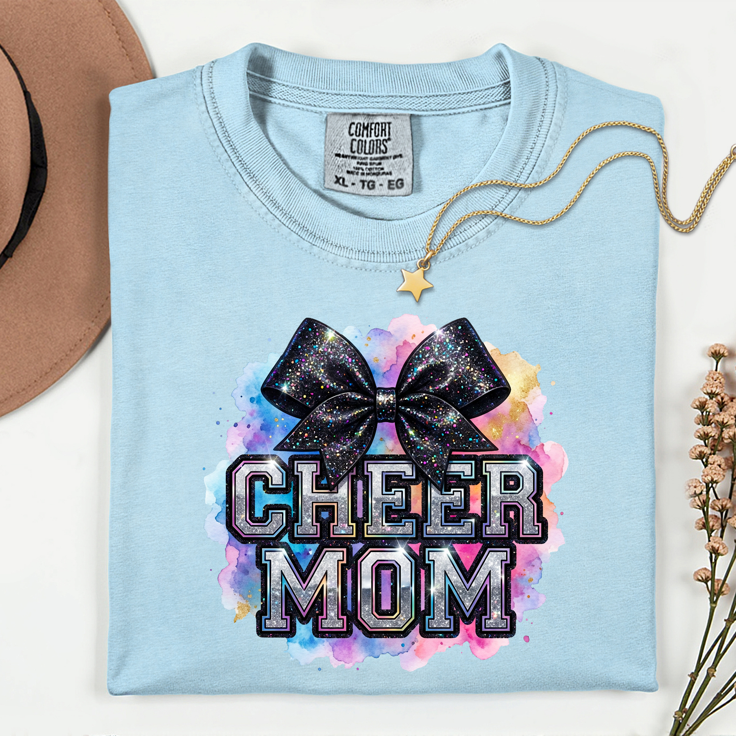 ADULT Cheer Mom Graffiti with Bow DTF TRANSFER