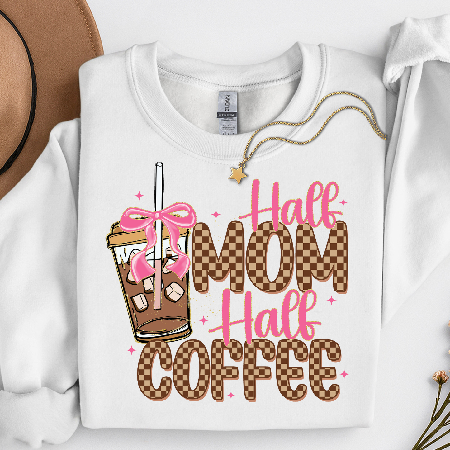 Half Mom Half Coffee Sweatshirt