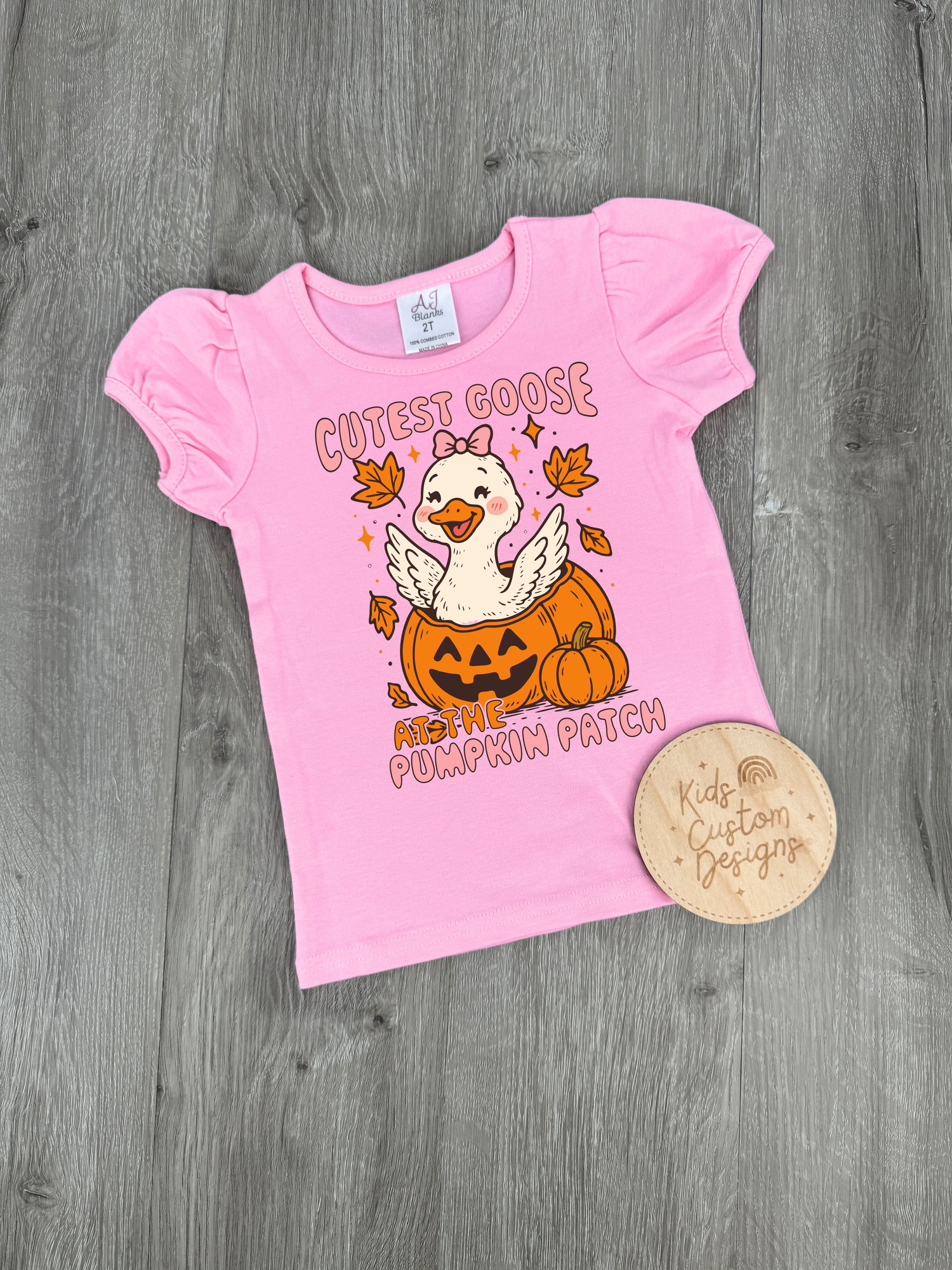 Cutest Goose in the Pumpkin Patch KIDS 8.5in DTF Transfer