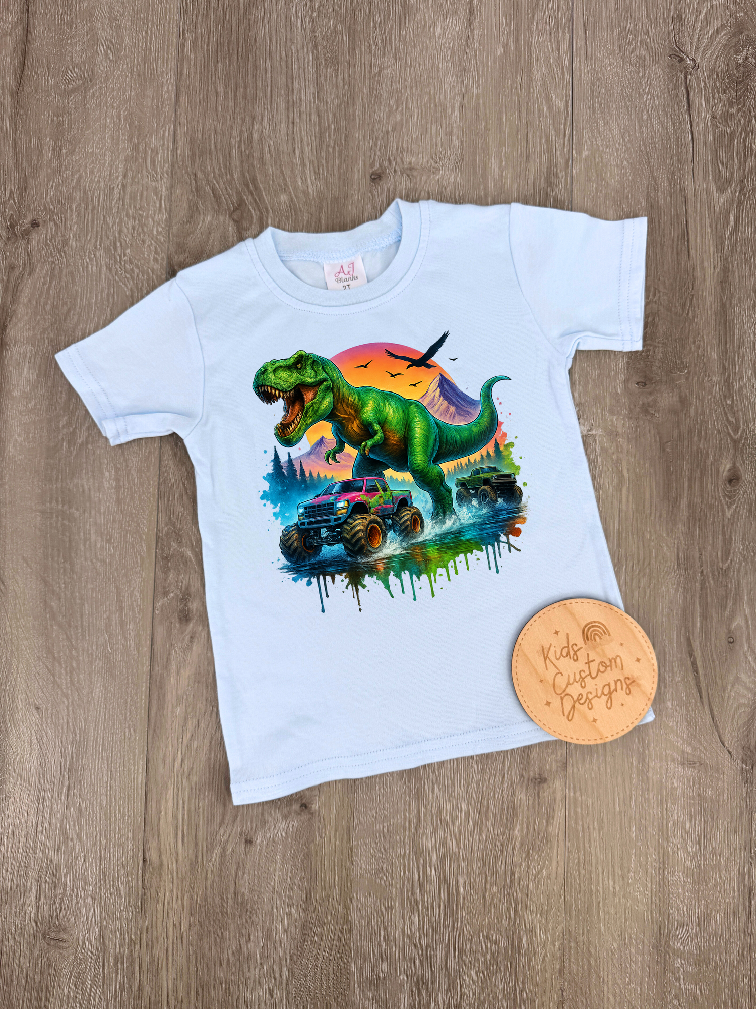 KIDS Dinosaur and Truck DTF Transfer