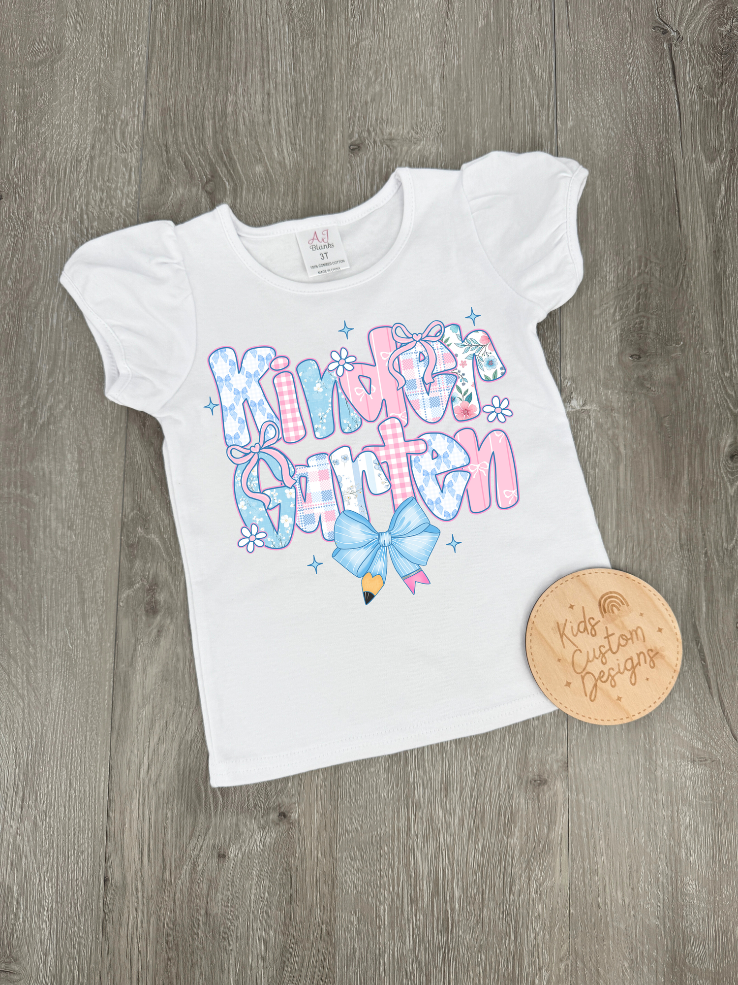 Kindergarten Bow KIDS 8.5in DTF Transfer