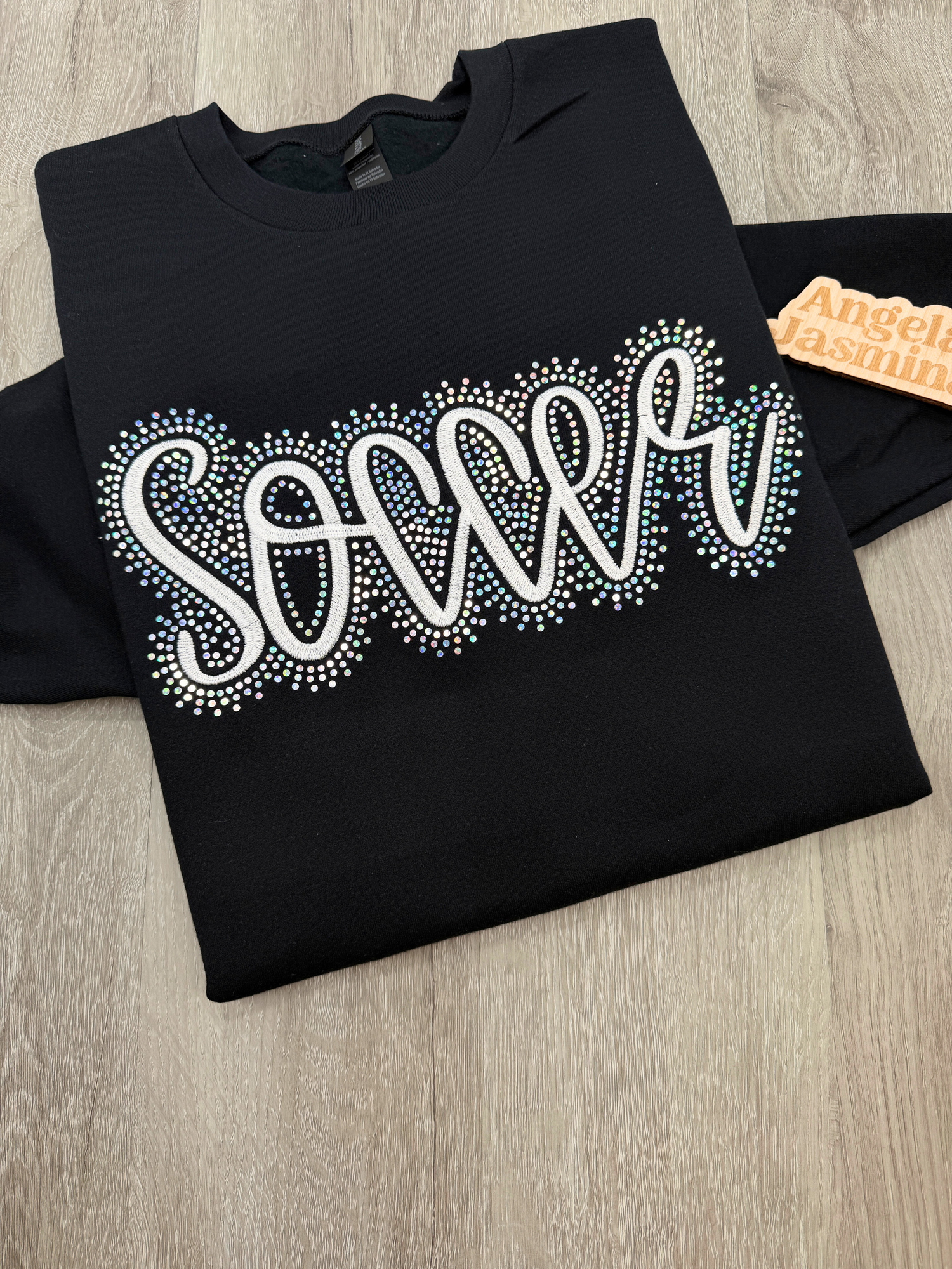 Custom Soccer Embroidered & Bling Sweatshirt