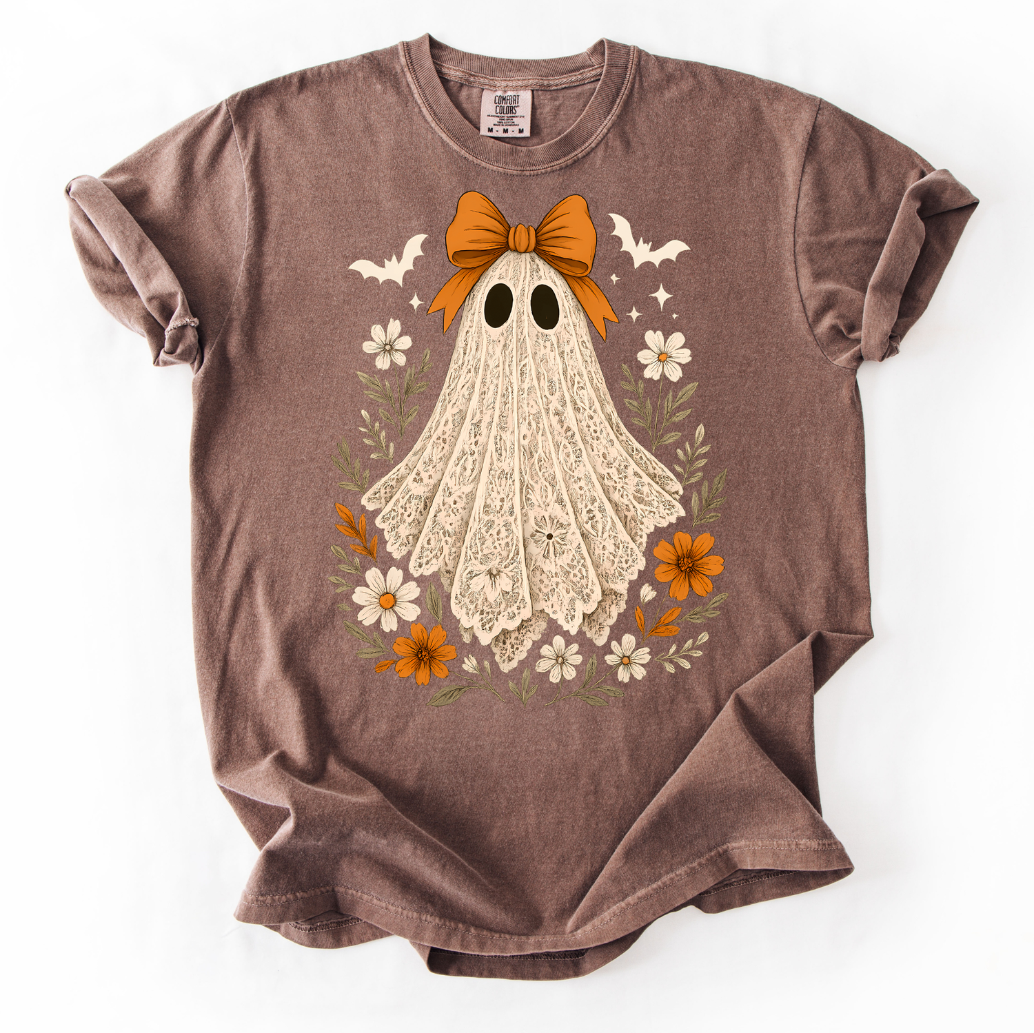 Floral Ghost Comfort Colors Tee