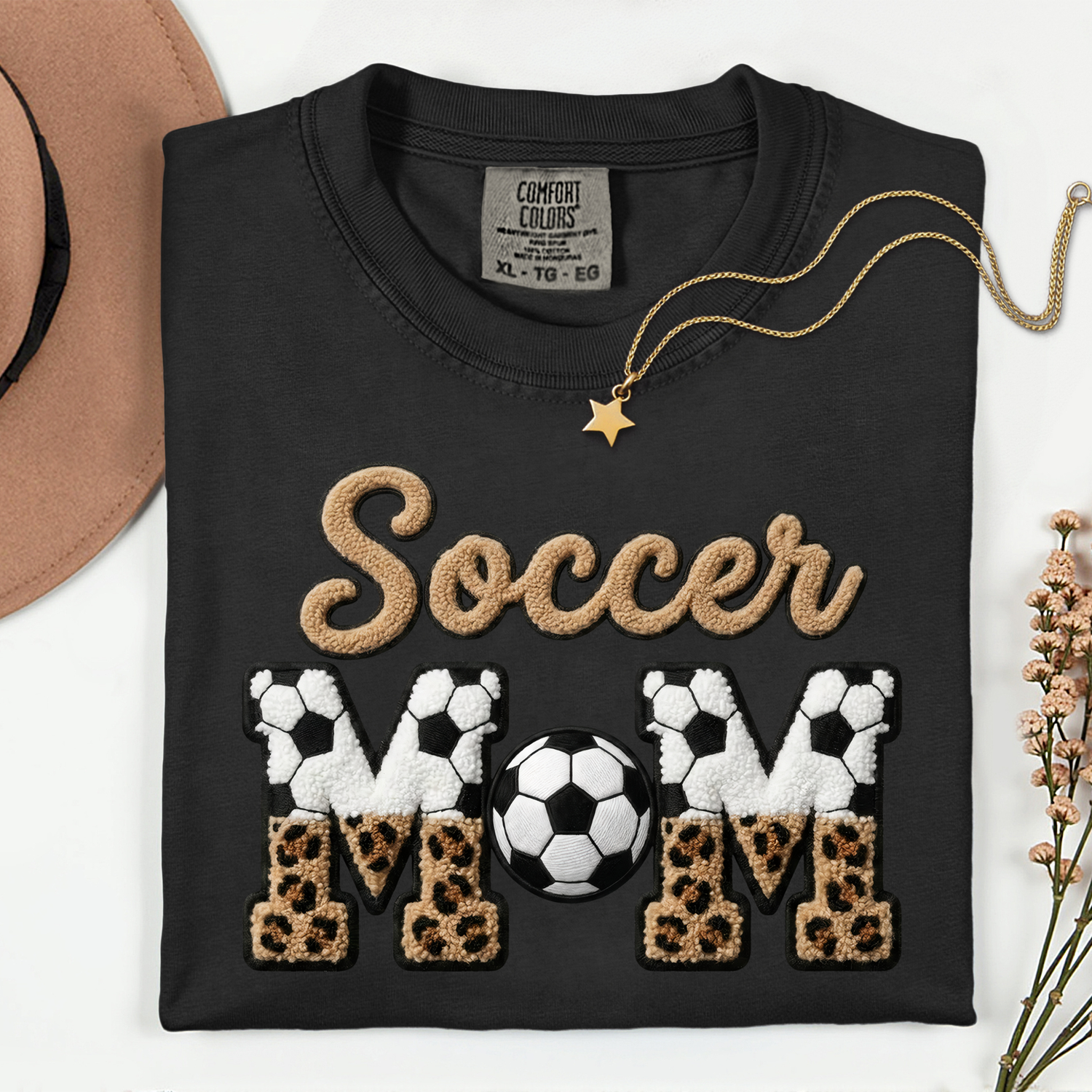 ADULT Cheetah Soccer Mom FAUX Sherpa DTF TRANSFER