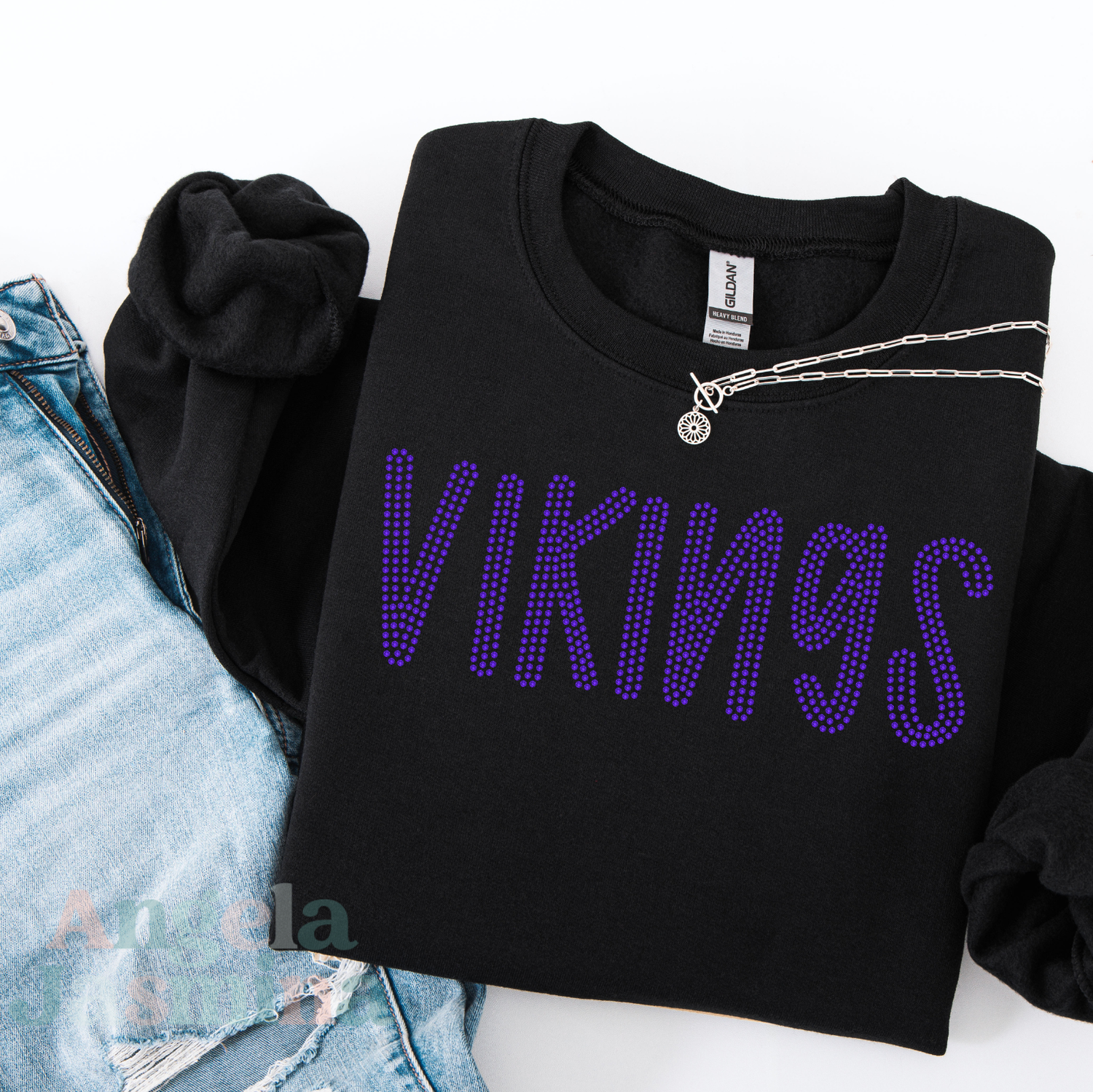 Vikings Preppy SPANGLE Transfer