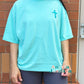 Puff Cross Embroidered Comfort Colors Tee