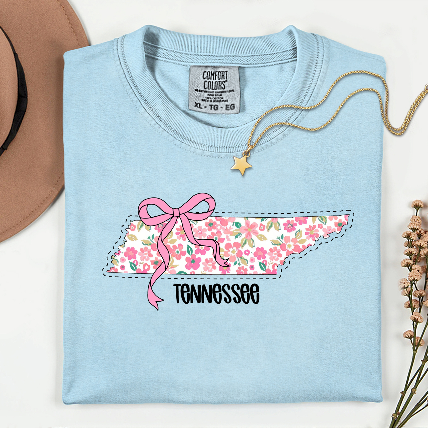 ADULT Tennessee Floral State DTF TRANSFER