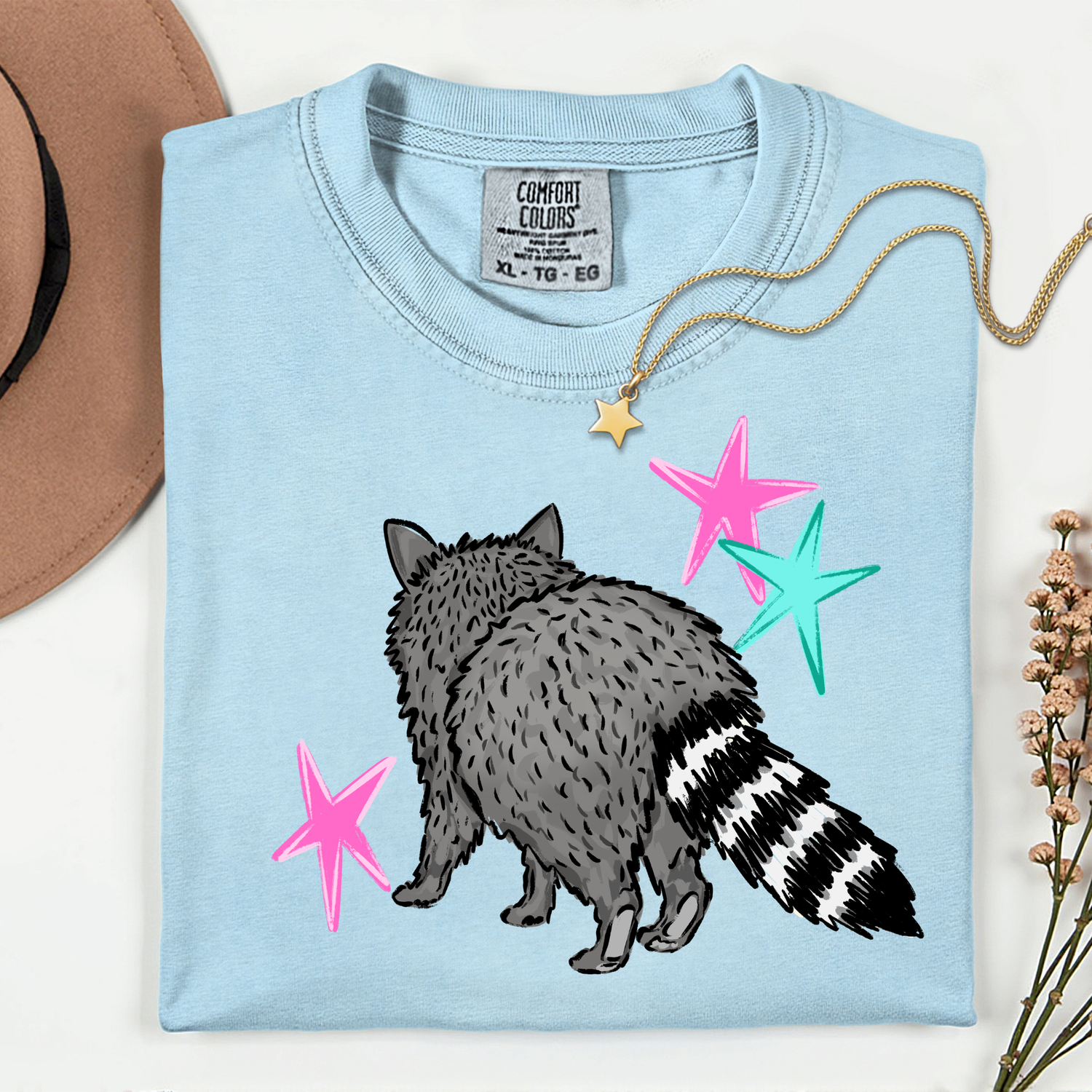 ADULT Raccoon Back DTF TRANSFER