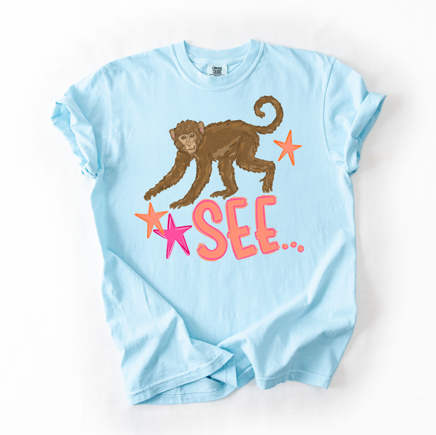 Monkey See Monkey Do Comfort Colors Tee