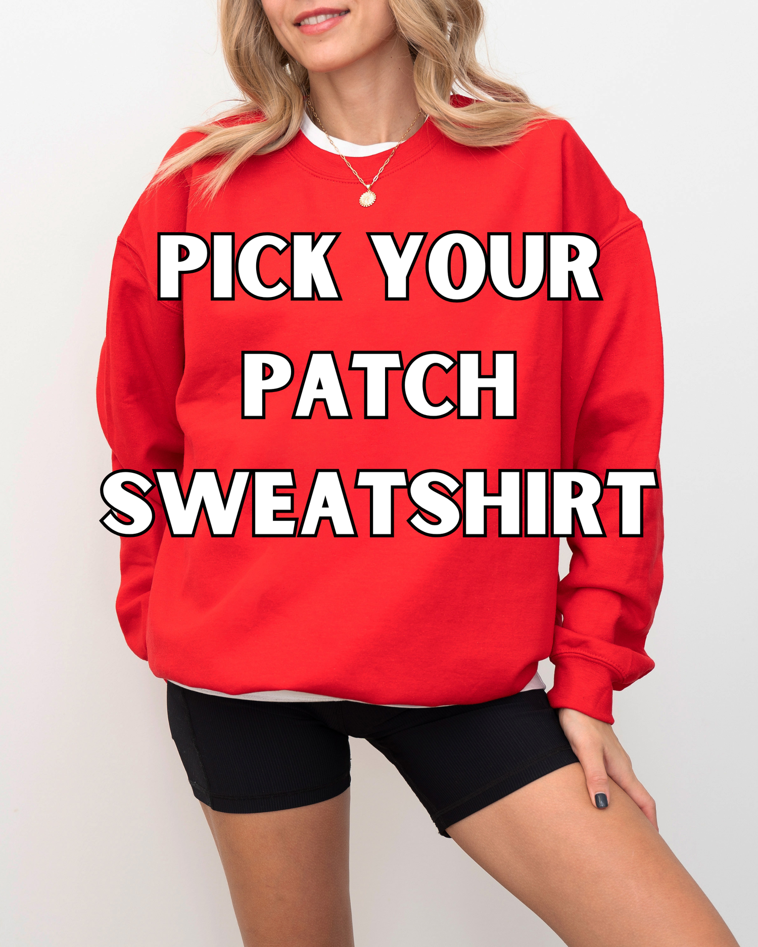 Custom Patch Sweatshirt LIVE