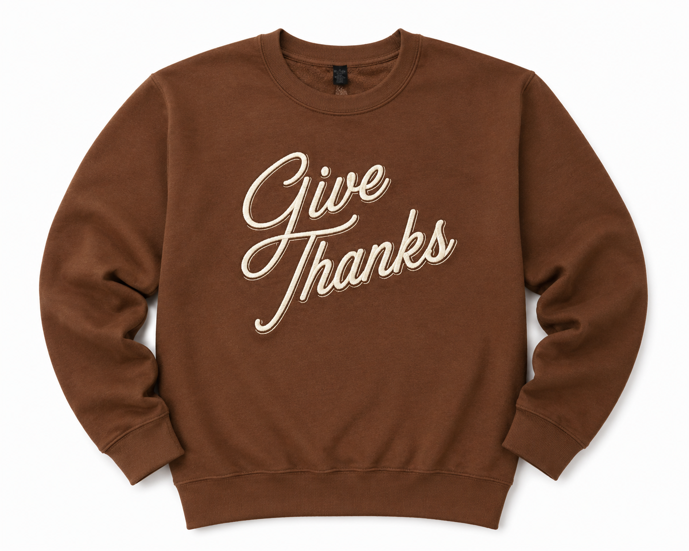 Give Thanks Embroidered Sweatshirt