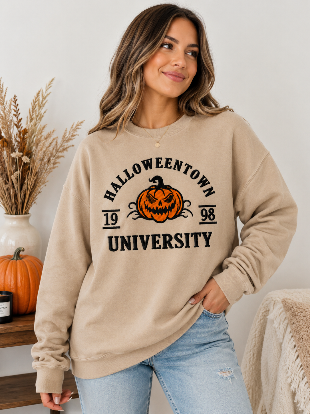 Halloweentown University 1998 Embroidered Sweatshirt