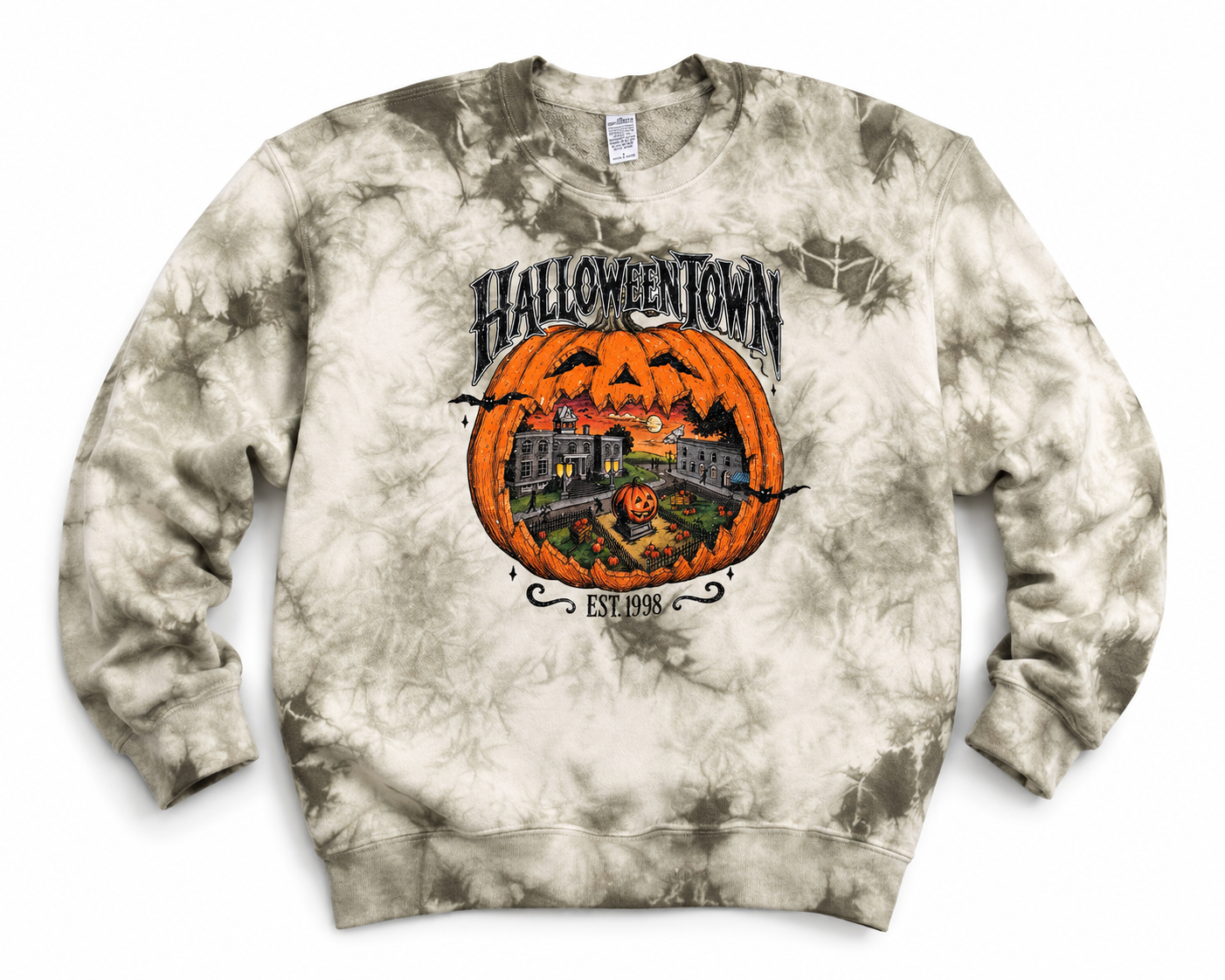 Halloweentown Green Tie Dye Sweatshirt