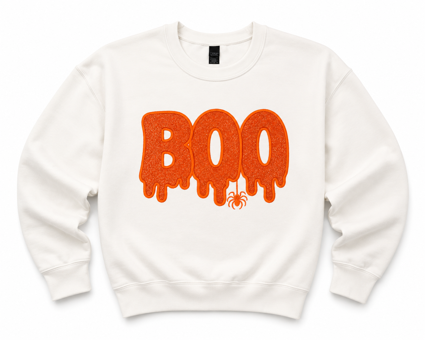 Boo Embroidered Sweatshirt