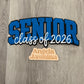 Blue Senior Chenille Patch