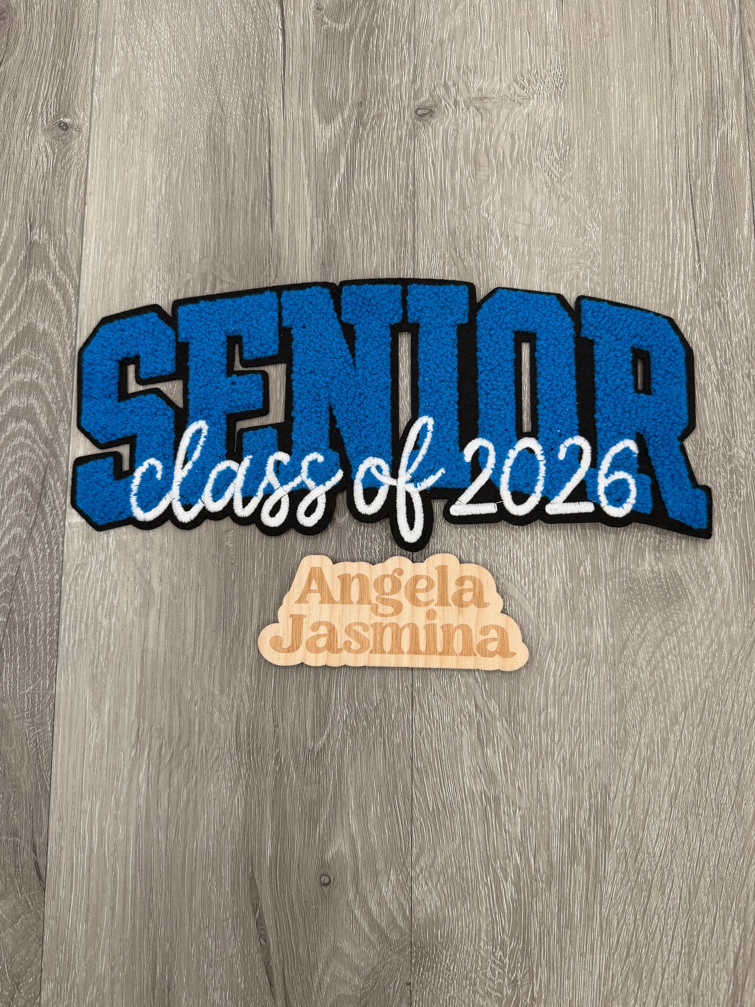 Blue Senior Chenille Patch