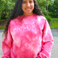 Pink Tie Dye Mama Crewneck Sweatshirt