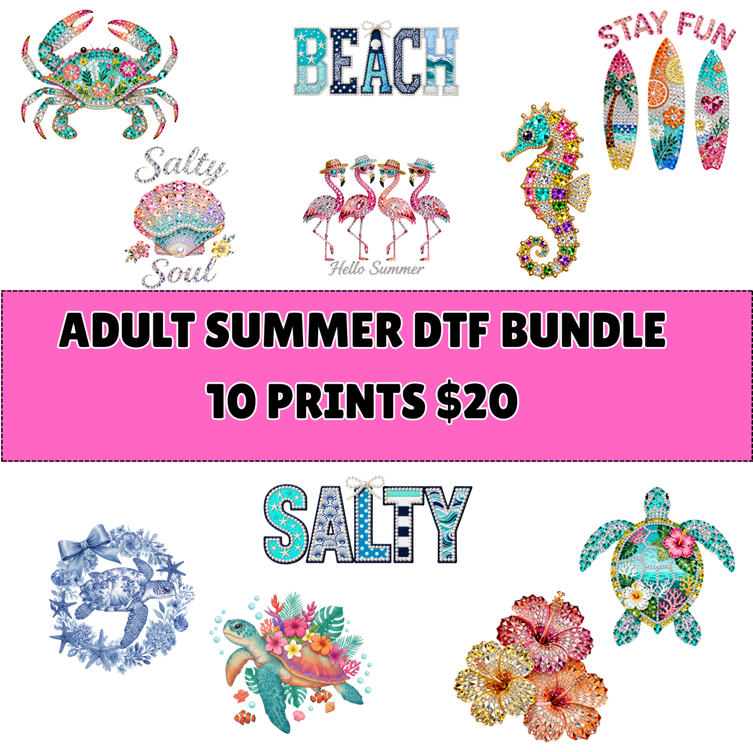 ADULT Summer DTF bundle