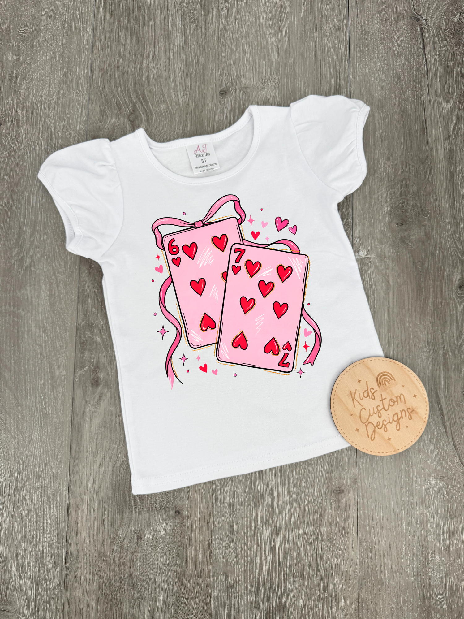 KIDS 6 7 cards Valentine DTF TRANSFER