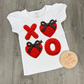 KIDS XOXO Red Yarn Hearts Valentine DTF TRANSFER