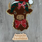 Christmas Cow Chenille Patch