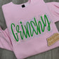 Grinchy Embroidered & Bling Sweatshirt