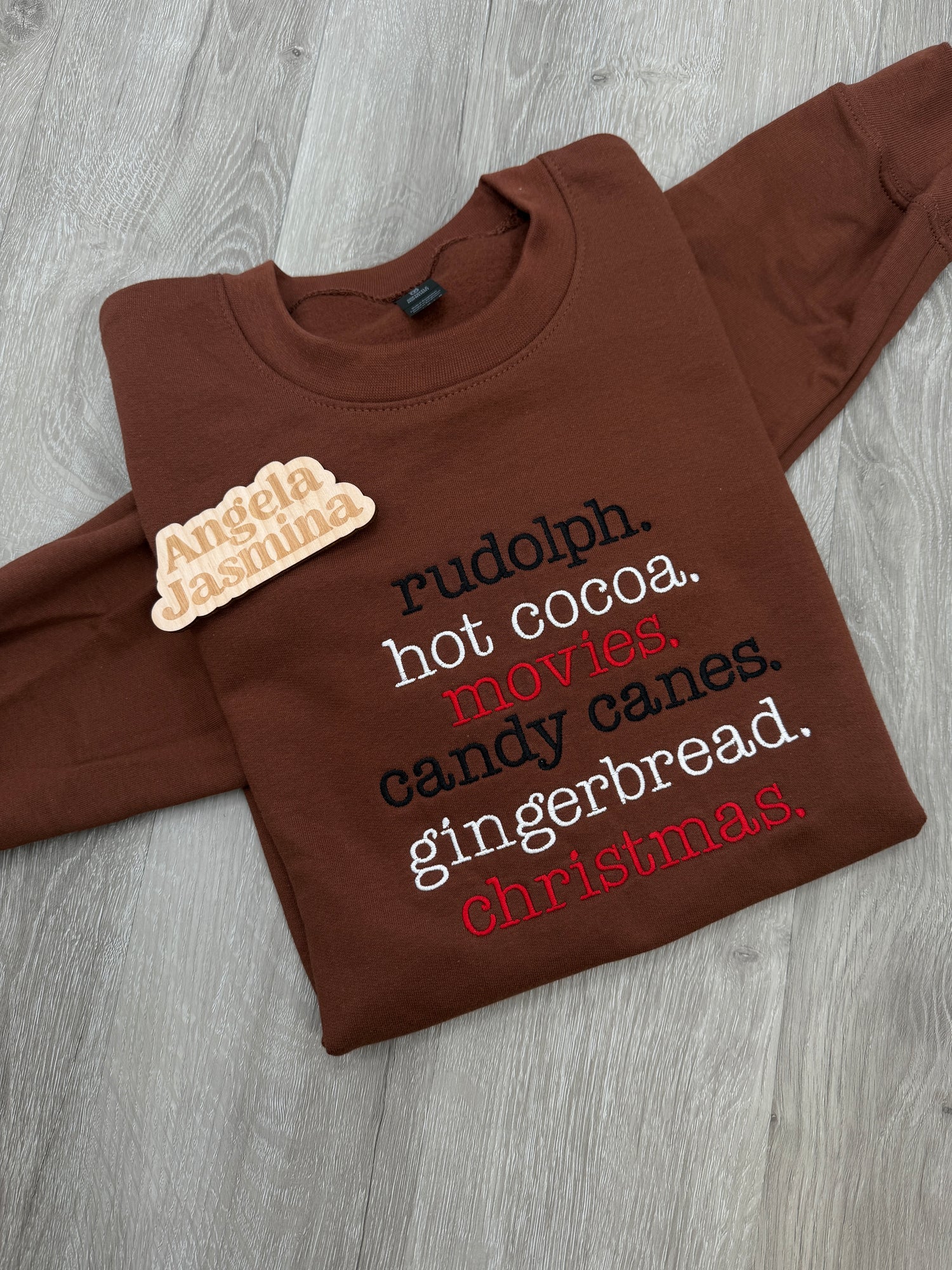 Christmas Vibes Embroidered sweatshirt