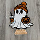 Coffee Ghost Sequins and Chenille Patch