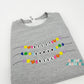 Custom Kids Name Bracelet Embroidered Sweatshirt