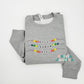Custom Kids Name Bracelet Embroidered Sweatshirt