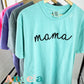 Chalky Mint Black Mama 3D Puff Comfort Colors Tee