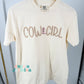 Cow Girl Embroidered Puff Comfort Colors Tee