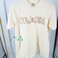 Cow Girl Embroidered Puff Comfort Colors Tee