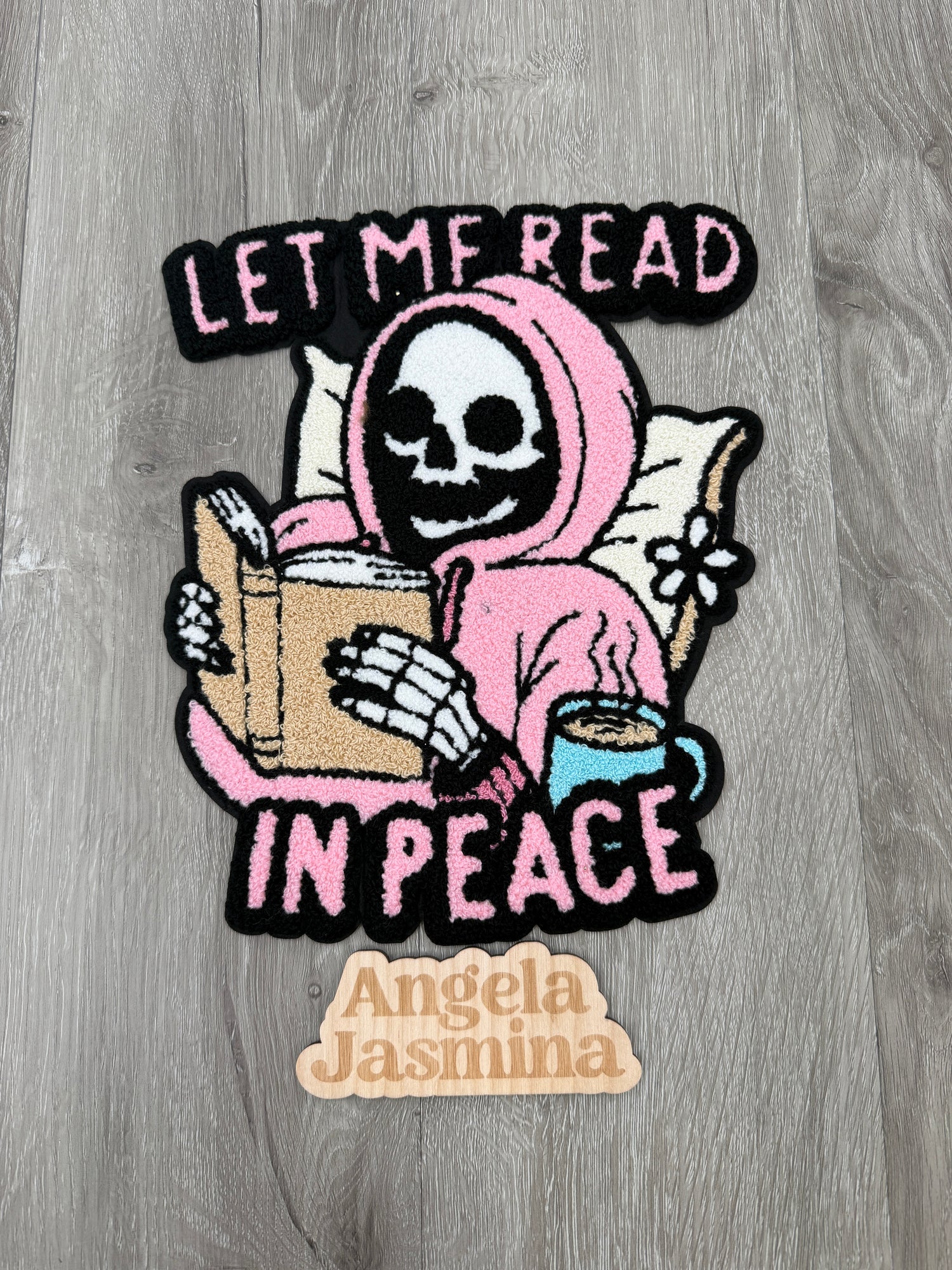 Let me read in Peace Chenille Patch