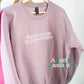 Always second guessing myself embroidered sweatshirt